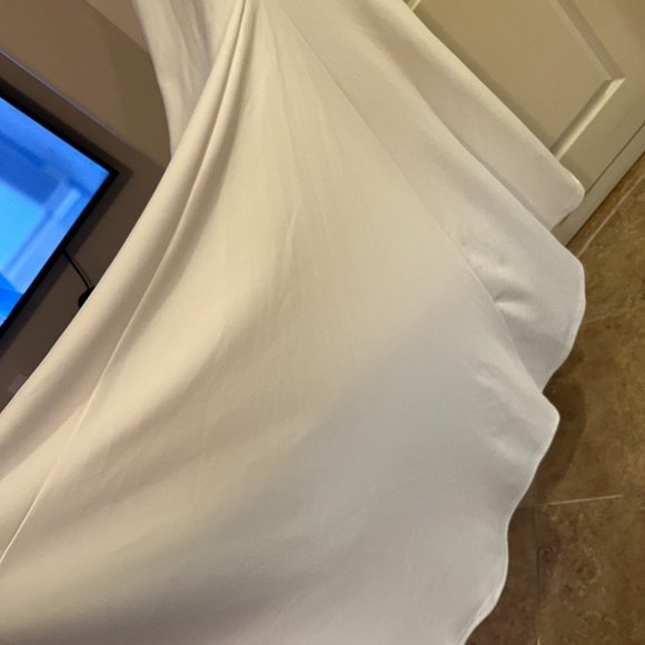 Lulu's Long-Lasting Love Ivory Lace V-Neck Mermaid Dress - Picture 8 of 15